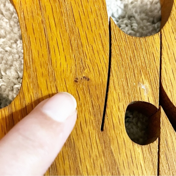 Nature Design Jesus Name Wooden Carving Religious Christian Decor Stylized - Picture 8 of 8